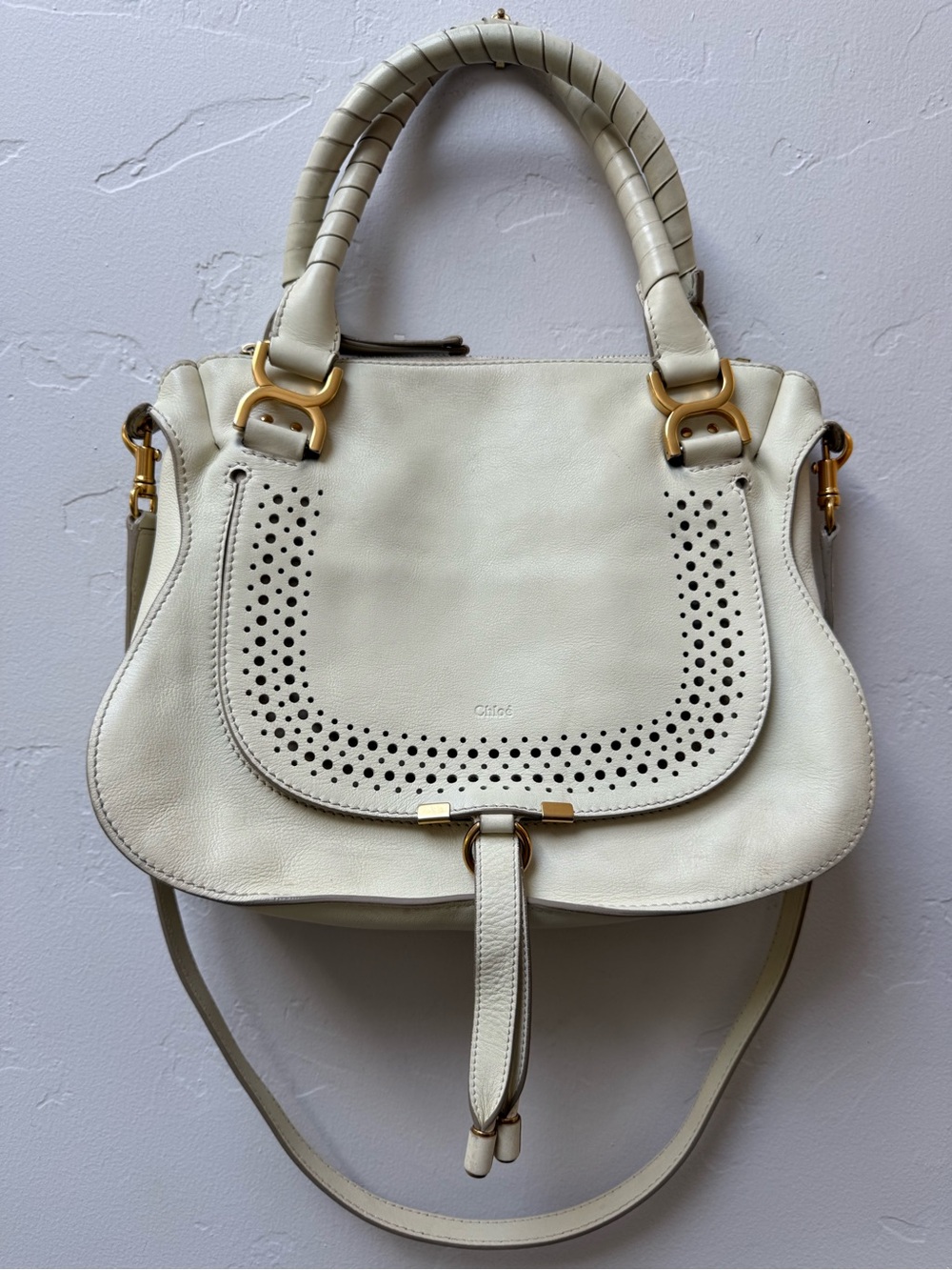 CHLOE double handle Marcie W/crossbody